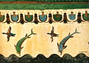 Frise murale dans la tombe des Lionnes, Tomba delle Leonesse, Tarquinia, Italie - Unbekannt