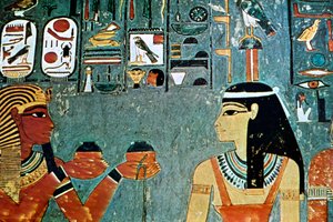 Fresque des tombes des nobles, Thèbes, Louxor, Égypte