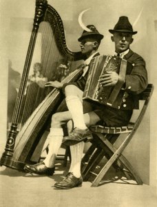 Musiciens, Tyrol, Autriche, vers 1935