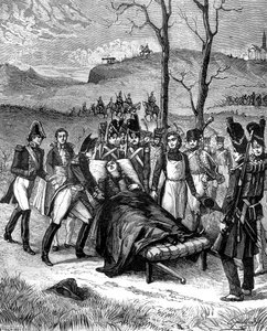 Napoléon courut vers Duroc, qui vivait encore