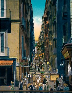 Napoli - Gradoni Di Chiaia, vers 1900