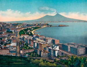 Naples - Panorama de la Villa Patrizia, Vomero, de la Villa Patrizia, Vomero, vers 1900
