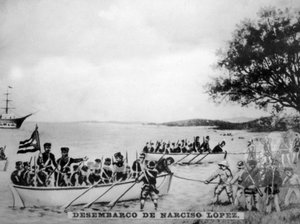 Narciso Lopez débarquant à Cardenas, 1850, années 1920