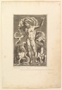 Neptune Entre Deux Chevaux Marins, vers 1560-80