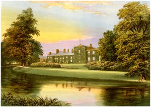 Netherhall, Cumbria, maison de la famille Pocklington-Senhouse, c. 1880