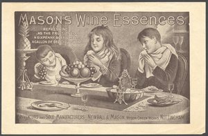 Newball & Mason Essences de vin, années 1890