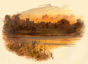 Abbaye de Newstead, Nottinghamshire, vers 1890