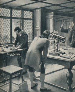Newton invente un nouveau télescope, vers 1934 - Unbekannt