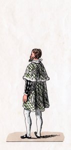 Noble, costume pour la pièce de Shakespeare, Henry VIII, 19e siècle - Unbekannt