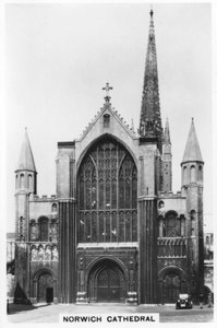 Cathédrale de Norwich, Norfolk, 1937
