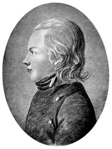 Novalis Friedrich von Hardenberg, poète et romancier romantique allemand, vers 1800