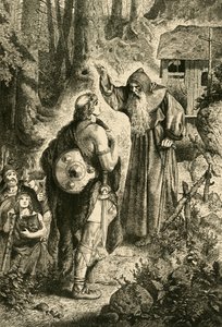 Odoacre et le moine Serverinus, vers 5ème siècle, 1890