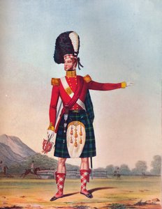 Officier du 92e Régiment de Highland Foot