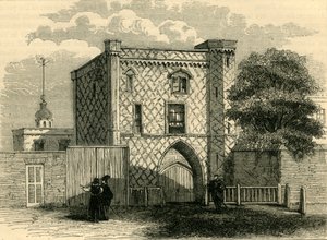 Ancienne porte à Stepney, vers 1872