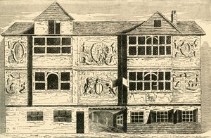 Vieilles maisons autrefois à Bankside, vers 1878