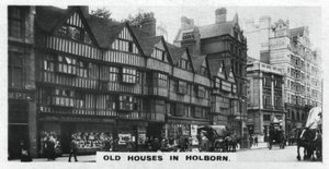 Vieilles maisons à Holborn, Londres, vers 1920s