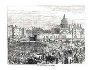 Ancien marché de Smithfield, 1878
