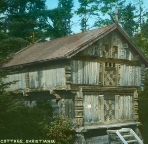 Vieux cottage, Christiania, Oslo, Norvège, fin 19ème-début 20ème siècle