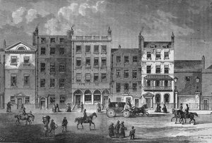 Vieilles maisons à Pall Mall, Westminster, Londres, vers 1830, 1878 - Unbekannt