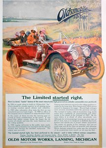Publicité pour voiture Oldsmobile