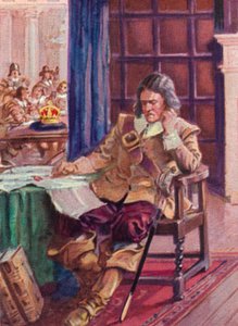 Oliver Cromwell 1599-1658 refusant la couronne, 1937