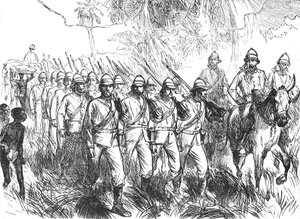 En marche depuis Elmina, vers 1880 - Unbekannt