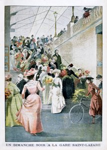 Un dimanche soir à la gare Saint-Lazare