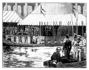 Ouverture de la Bourse du charbon de Londres, procession royale, Custom-House Quay, Londres, vers 1888 - Unbekannt