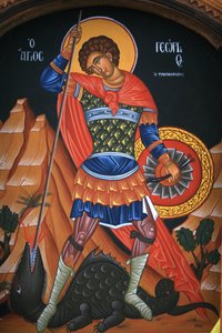 Icône orthodoxe : Saint Georges, Grèce