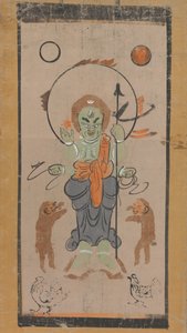 Otsu-e de Shomen Kongoyasha Vajrayaksha - Unbekannt