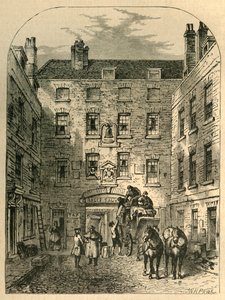 Cour extérieure de La Belle Sauvage en 1828, 1897 - Unbekannt