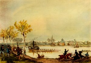 Course de bateaux Oxford et Cambridge, 19ème siècle