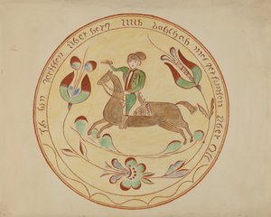Assiette allemande de Pennsylvanie