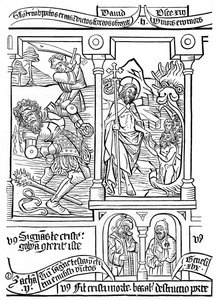 Page de la Biblia Pauperum, 15e siècle, 1870