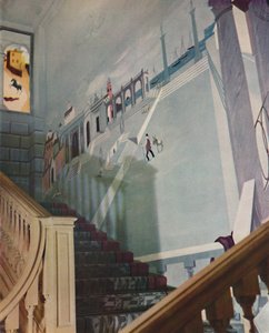 Fresque peinte pour un escalier, 1933