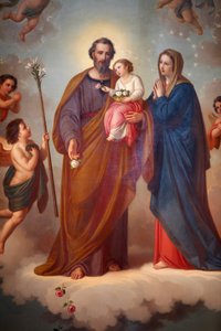 Peinture dans le Santuario di Maria Ausiliatrice, Valdocco, Turin, Italie