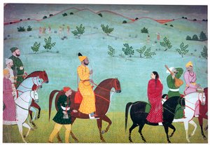 Peinture de Mian Mukund Dev de Jasrota, 18e siècle