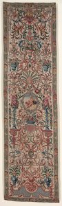 Paire de tentures de lit en broderie, vers 1690