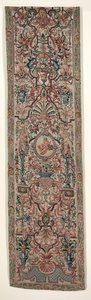 Paire de tentures de lit en broderie, vers 1690
