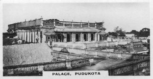 Palais, Pudukottai, Tamil Nadu, Inde, vers 1925