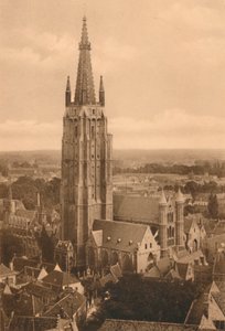 Panorama et Église Notre-Dame, vers 1928 - Unbekannt