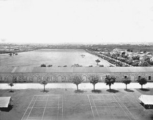 Terrain de parade, San Antonio, Texas, USA, vers 1900