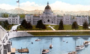 Bâtiments du Parlement, Victoria, Colombie-Britannique, Canada, c1900s