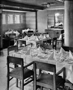 Partie du salon à manger touristique, 1935 - Unbekannt