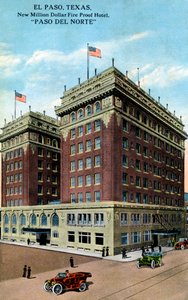 Hôtel Paso del Norte, El Paso, Texas, USA, vers 1916