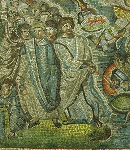 Passage de la mer Rouge, byzantin, original du début du 20e siècle daté du 5e siècle
