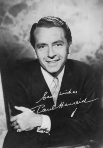 Paul Henreid 1908-1992, acteur et réalisateur américain né en Autriche, vers 1940