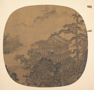 Pavillon sur un lac