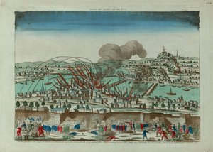 Vue perspective du Siège et du Bombardement de la Ville de Lyon en octobre 1793 - Unbekannt