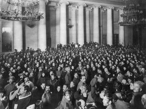 Soviet de Petrograd des ouvriers et des soldats députés, Palais de Tauride, Russie, 1917